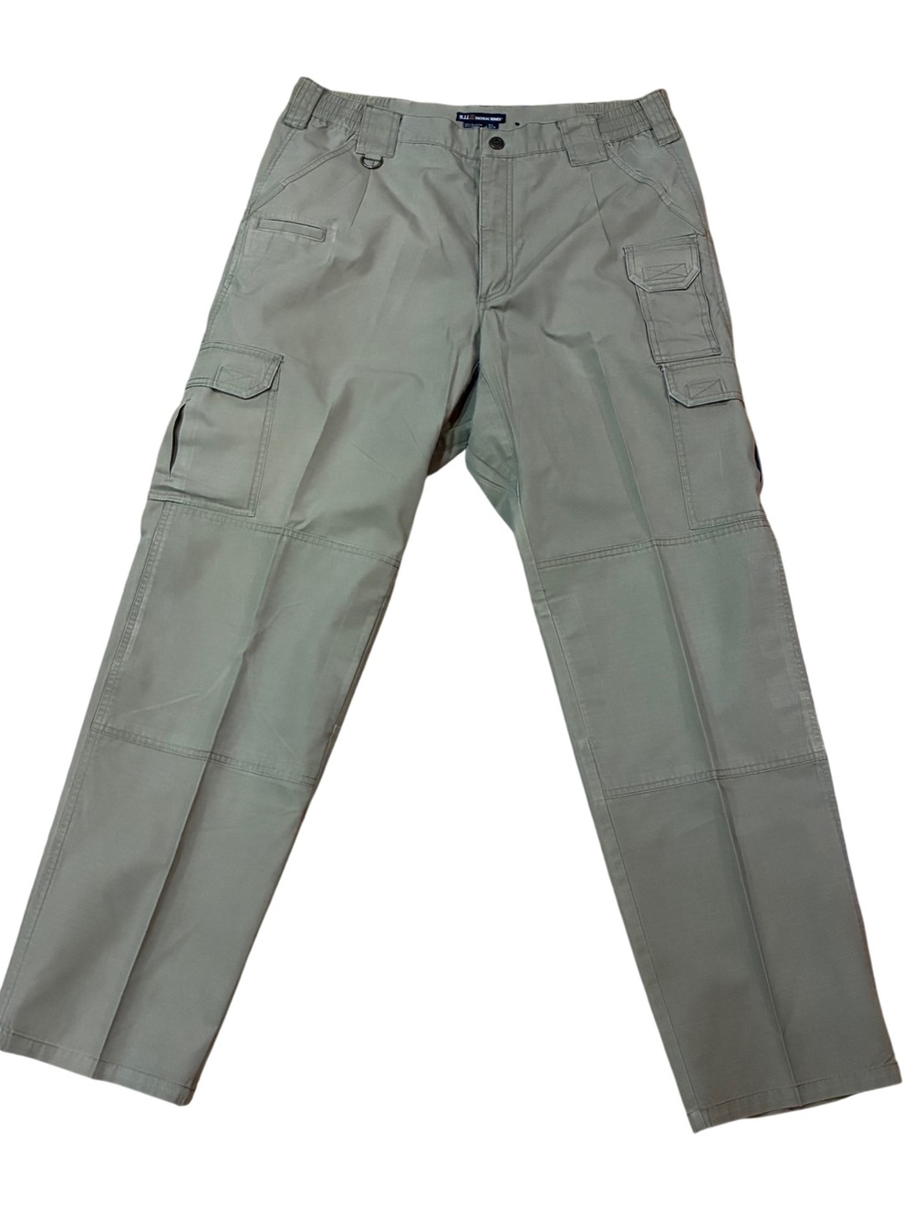 5.11 Tactical Mens Cargo Pants 34x34 Khaki Rugged Straight Leg Workwear 8 Pocket